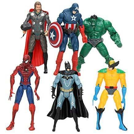 アベンジャーズ フィギュア スーパーヒーローズ 6ピース マーベル バットマン スーパーマン ハルク アイアンマン アクション フィギュア モデル人形 アカムスyahoo 店 通販 Yahoo ショッピング