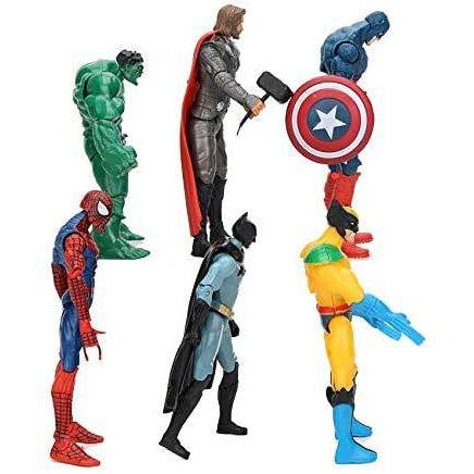 アベンジャーズ フィギュア スーパーヒーローズ 6ピース マーベル バットマン スーパーマン ハルク アイアンマン アクション フィギュア モデル人形 アカムスyahoo 店 通販 Yahoo ショッピング