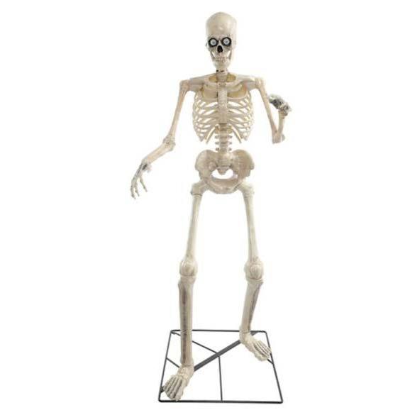 ハロウィン 飾り 飾り 1cm パーティグッズ 等身大 スケルトン ゲーム おもちゃ 骸骨 頭 目玉が動く