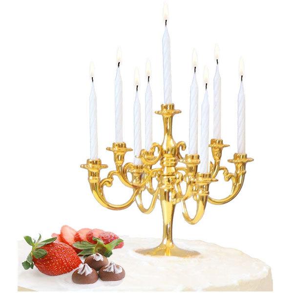 シャンデリア ロウソク キャンドル ホルダー ケーキトッパー 誕生日 お祝い デコレーション ラグジュアリー 73729アカムスYahoo
