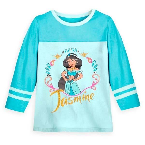 ディズニー ジャスミン Tシャツ キッズ 七分丈 スポーティー フットボールtシャツ 子供 女の子 春 秋 服 アラジン ディズニープリンセス Us ディズニーストア アカムスyahoo 店 通販 Yahoo ショッピング