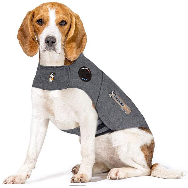 サンダーシャツ ペット用 犬 不安を和らげる クラシックジャケット 中型 大型犬 グレー M L XL XXL 74192アカムス
