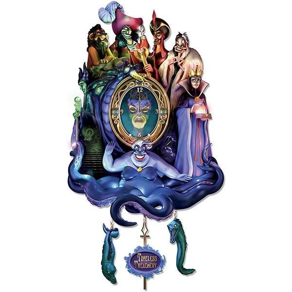 Treachery 掛け時計 壁掛け時計 インテリア 壁掛け 時計 743 Clock クラシック グッズ クラシック アカムス店 Cuckoo Timeless ディズニー ヴィランズ グッズ
