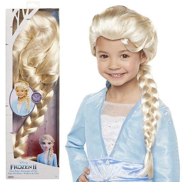 アナと雪の女王2 プリンセス エルサ コスプレ 子供用ウィッグ ブロンド カツラ 編み込み コスプレ