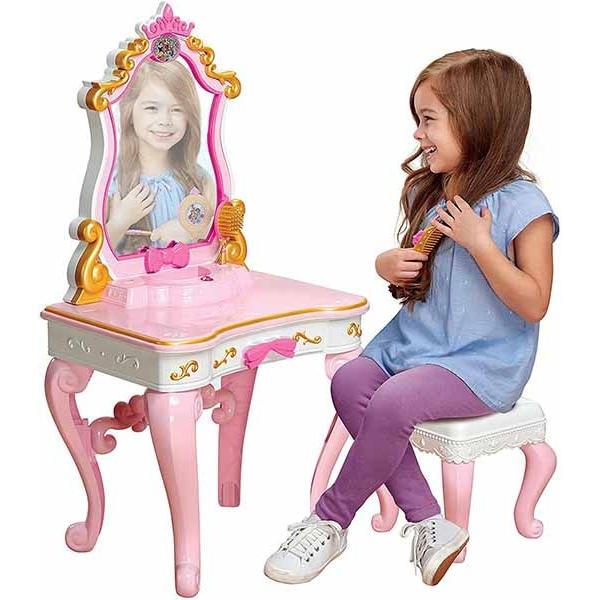 ディズニー プリンセス ドレッサー フレーズ＆ミュージック ミュージカルバニティ 化粧台 鏡台 女の子 メイク おしゃれ おもちゃ 誕生日 クリスマス プレゼント シンデレラ ジャスミン ラプンツェル