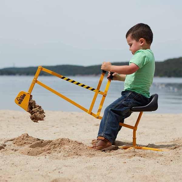 日本未入荷 砂場 ショベルカー 砂遊び 屋外 ビーチ 3歳以上 子供 アウトドア サンド 360°回転 ベース付き クレーン その他おもちゃ