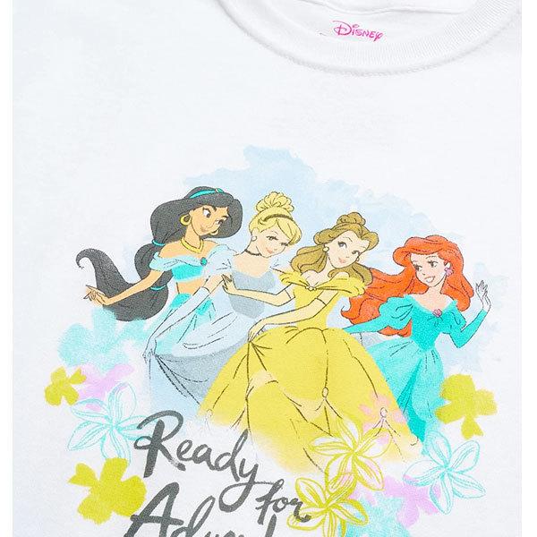 ディズニー プリンセス Tシャツ ４枚セット 子供用 女の子 プレゼント ベル ラプンツェル オーロラ姫 シンデレラ 白雪姫 アリエル ジャスミン