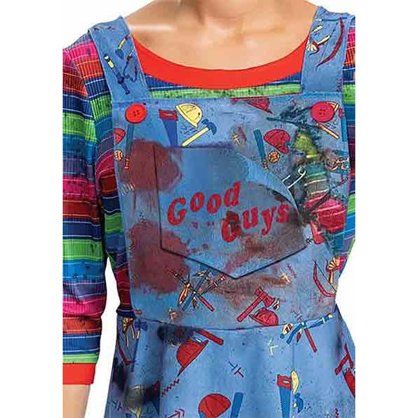 チャッキー コスプレ コスチューム 衣装 大人 女性用 レディース 仮装 ホラー映画 キャラクター 服 デラックス ワンピース ホラー映画