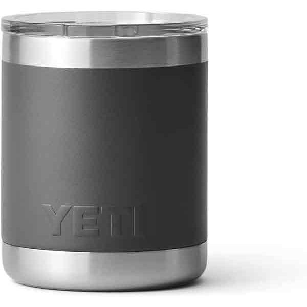 YETI (イエティ) タンブラー 10オンス ローボール 真空断熱 ステンレススチール マグスライダー蓋付き チャコール ブラック