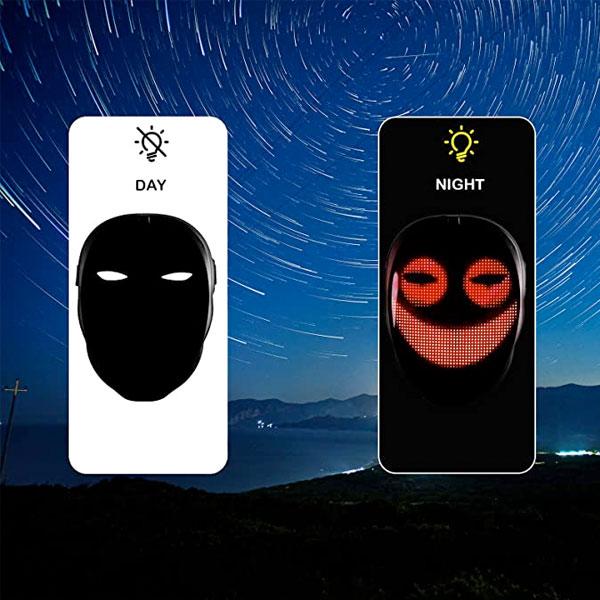 カスタマイズ可能 LED シャイニング マスク Bluetooth 対応 オリジナル パーティ マスク LED シャイニング マスク Bluetooth