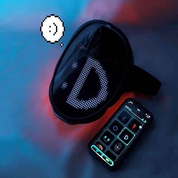 カスタマイズ可能 LED シャイニング マスク Bluetooth 対応 オリジナル パーティ マスク LED シャイニング マスク Bluetooth