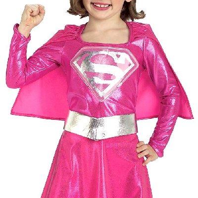 スーパーマン 子供 女の子 ヒーロー コスチューム コスプレ 戦隊 スーパーガール ピンク 海外 映画 衣装 仮装 スーツ 8502 アカムスyahoo 店 通販 Yahoo ショッピング