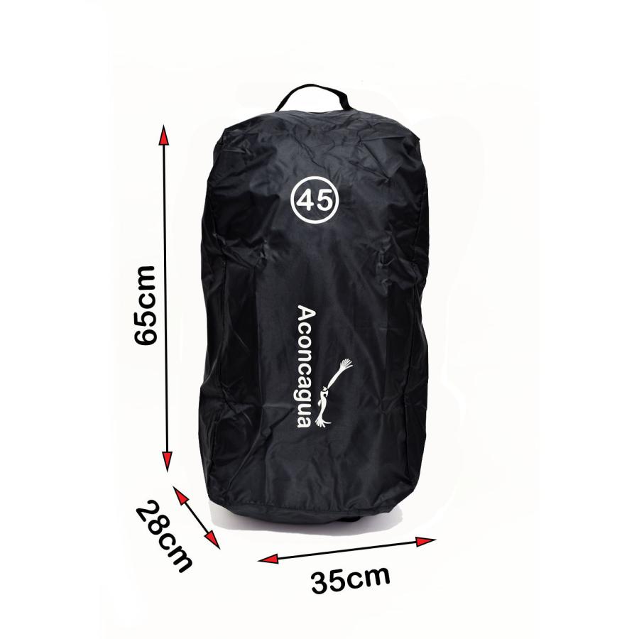 Aconcagua（アコンカグア） ザックカバー 45 南京錠がかけられるカバー 