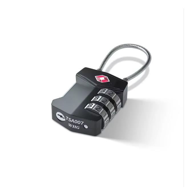 TSA承認 3桁 ケーブル 南京錠 旅行用 スーツケース ダッフルバッグ ロック ザックカバー用 |  | 02