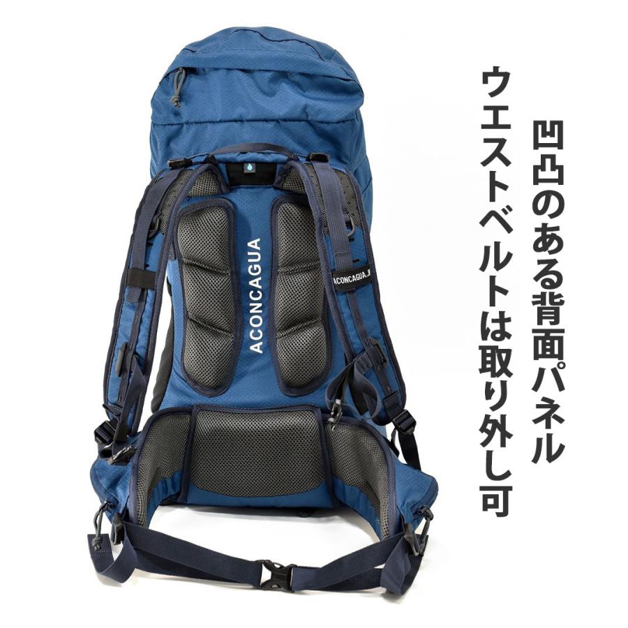 登山 リュック 30リットル Aconcagua 30L 日帰り リュックサック ハイキング 機内持ち込み アコンカグア レインカバー付き 黒 青｜aconcagua｜09