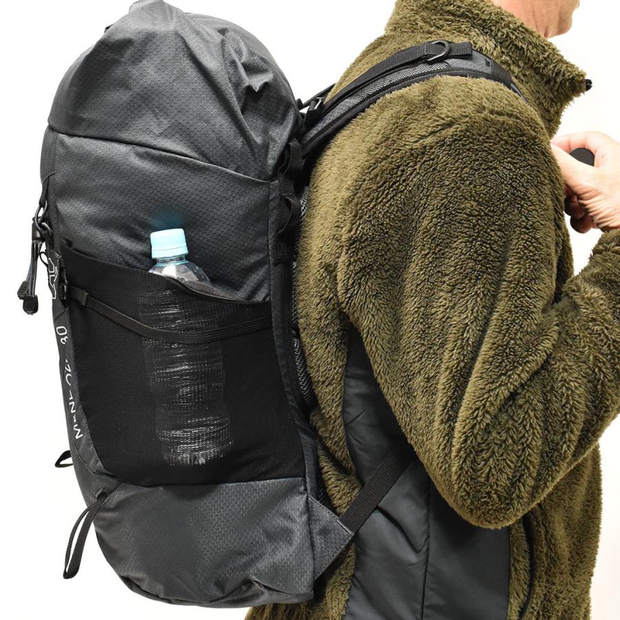 登山 リュック 30リットル Aconcagua 30L 日帰り リュックサック ハイキング 機内持ち込み アコンカグア レインカバー付き 黒 青｜aconcagua｜12