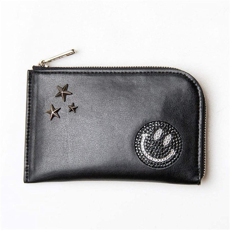 特売 サロン ド アルファード スマイル L字ミニ財布 Rikacoさんコラボモデル ブラック お洒落無限大 Www Yalaphone Com