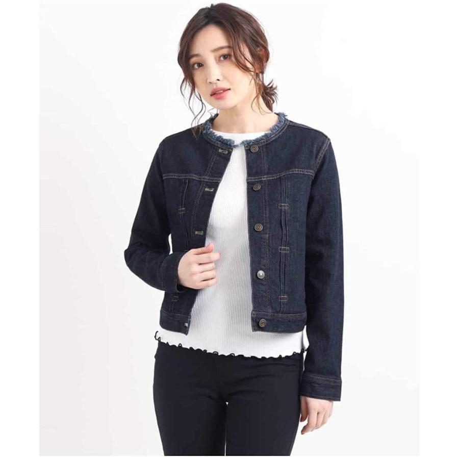 55 以上節約 アーヴェヴェ A V V ノーカラーデニムジャケット Web限定サイズ K2jeg010 34 ネイビー 値引きする Www Doctor Plan Com