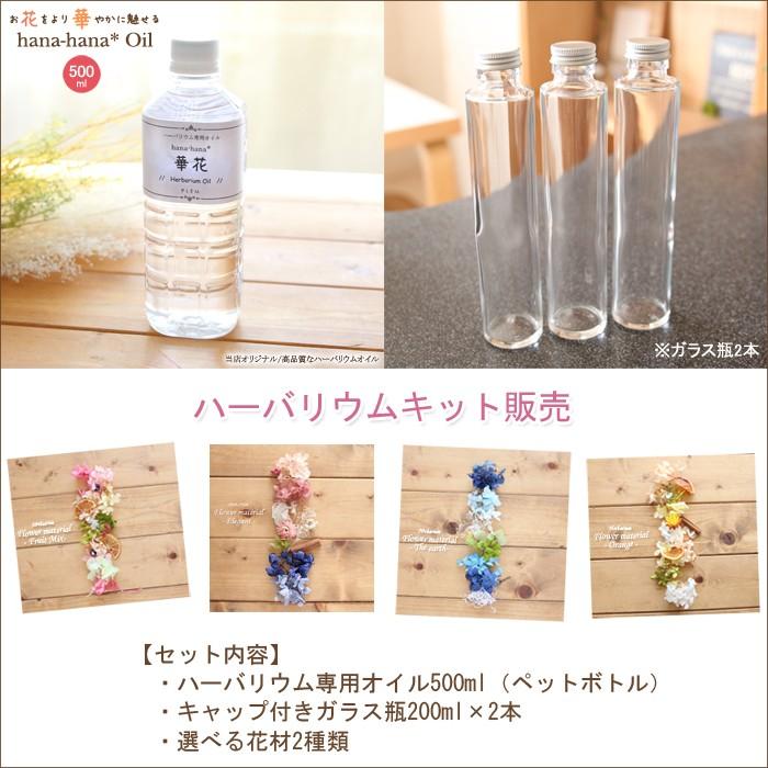 ハーバリウム ナチュラル系 【夏のカラフルロングボトル ハーバリウム