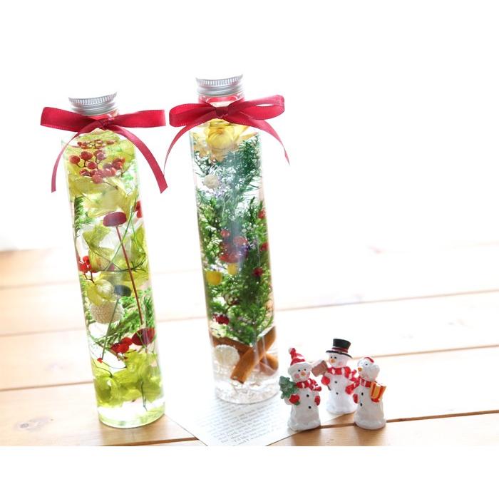 クリスマス ハーバリウム キット 花材 手作り 【2本分】【クリスマス 