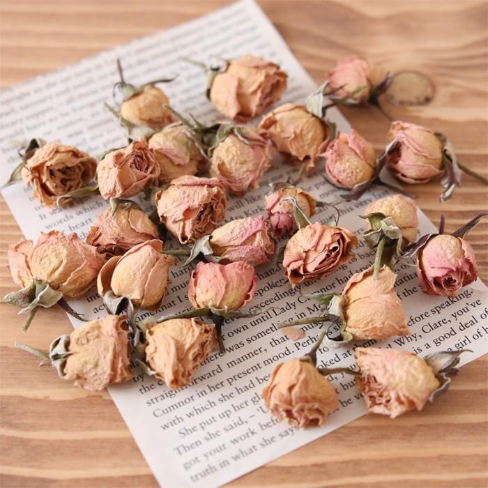 短めドライフラワースプレー薔薇花材セット