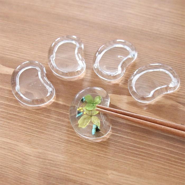 アクリル 箸置き キット （そら豆） 【5点セット】※アクリル本体のみ | 固まるハーバリウム レジン ハンドメイド 手作り ワークショップ レッスン 材料 素材（Yahoo!・花ギフト・手作りキット Natural moco）