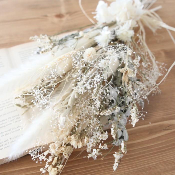 ドライフラワーブライダルブーケ　ネイティブホワイト ドライフラワーブライダルブーケ ネイティブクラシカル フラワー