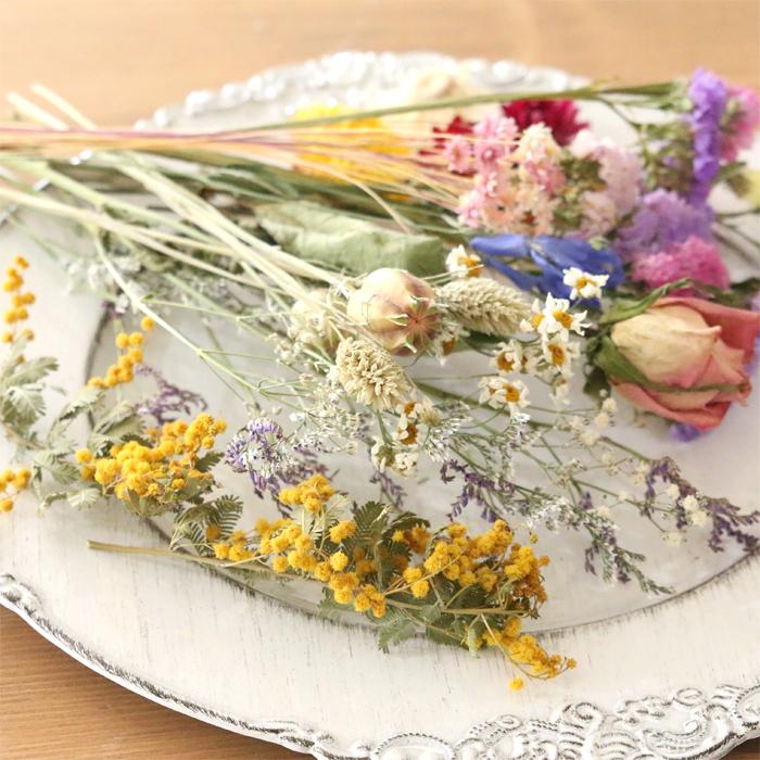 ドライフラワー 花材 詰め合わせ MIX （A） 送料無料 スワッグ
