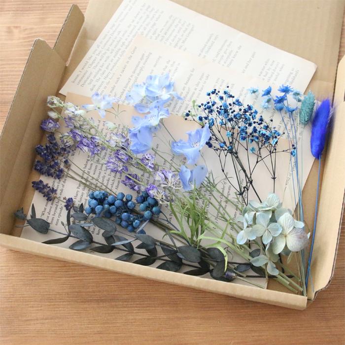 ブルー系】 ドライフラワー 花材 詰め合わせ セット （ユーカリ