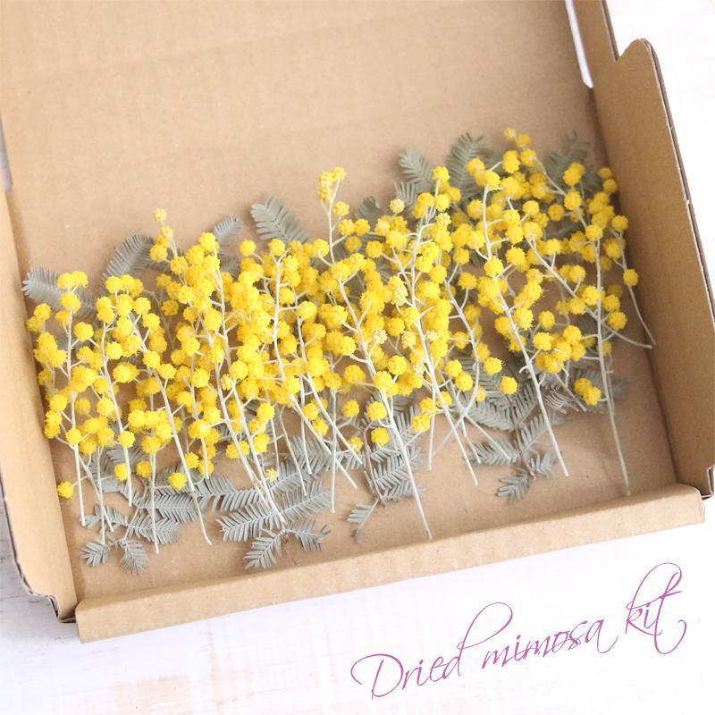 レジンヘアゴム 花 イエロー 大ぶり 紫陽花 ミモザ ノースポール