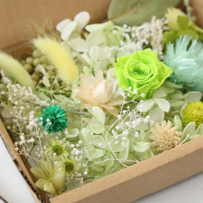 グリーンリーフ 薔薇 アレンジメント 緑色ポットのグリーンフラワーアレンジメント｜フラワーギフト