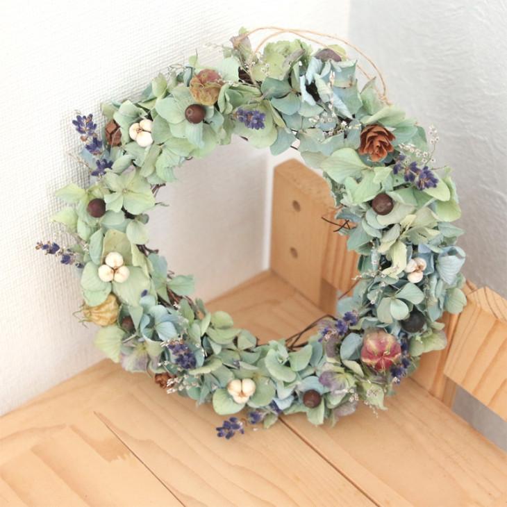 ドライフラワー 紫陽花 リース 手作りキット 〜Antique〜 ハンドメイド