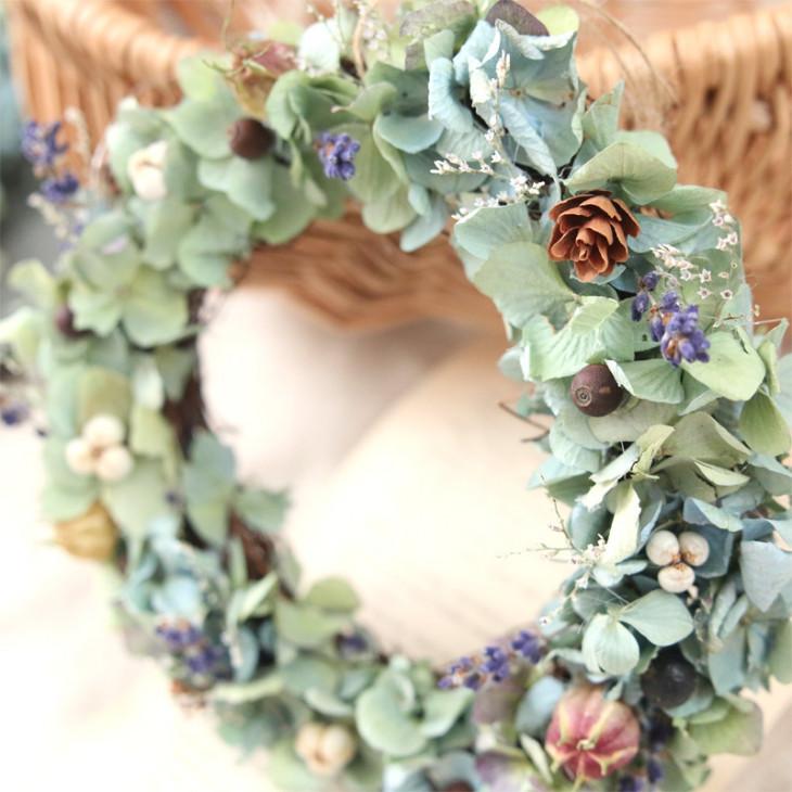 ドライフラワー 紫陽花 リース 手作りキット 〜Antique〜 ハンドメイド