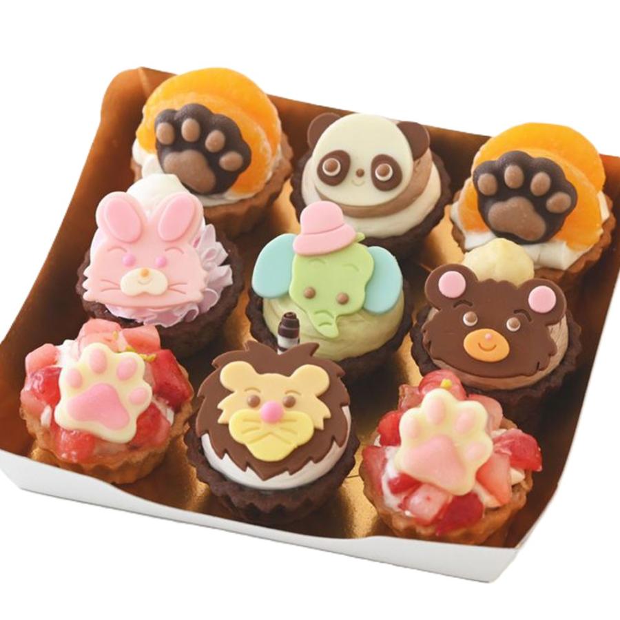 ミニタルト どうぶつみにたるとセット 9個入 スタイル 冷凍 ケーキ