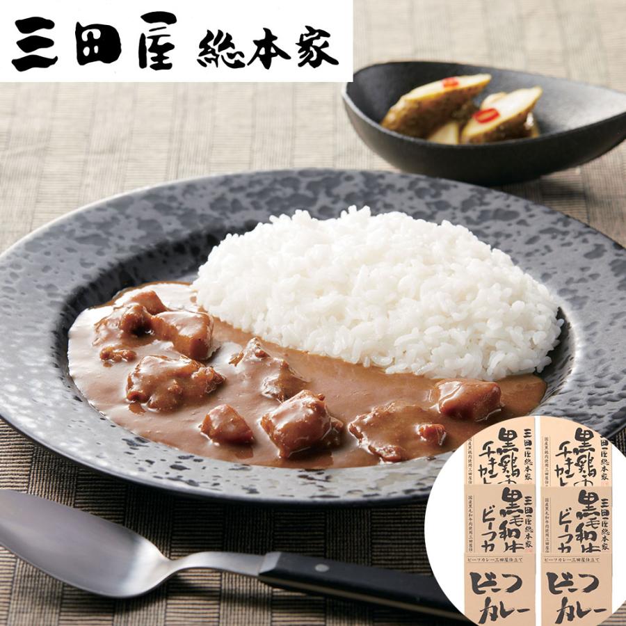 三田屋総本家 レトルトカレー カレー詰合せ（ギフト） A 3種類各2個 計