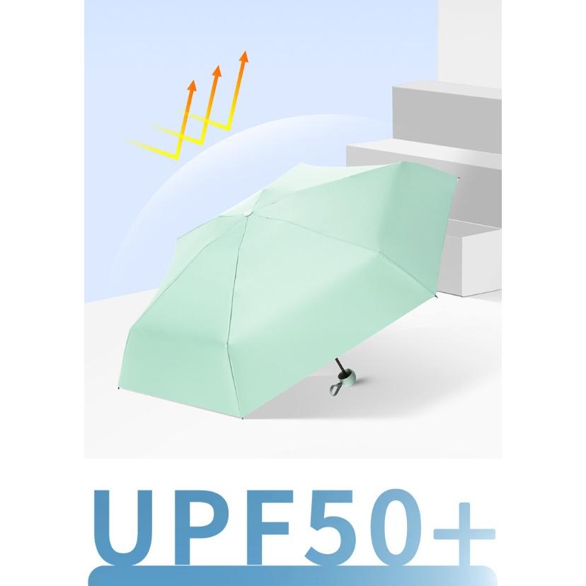 日傘 雨傘 ミニ傘 折りたたみ傘 晴雨兼用 ベージュ 完全遮光 超軽量 ミニ傘 UVカット100％遮熱 UPF50+ コンパクト 持ち歩きに便利｜acoselect｜02