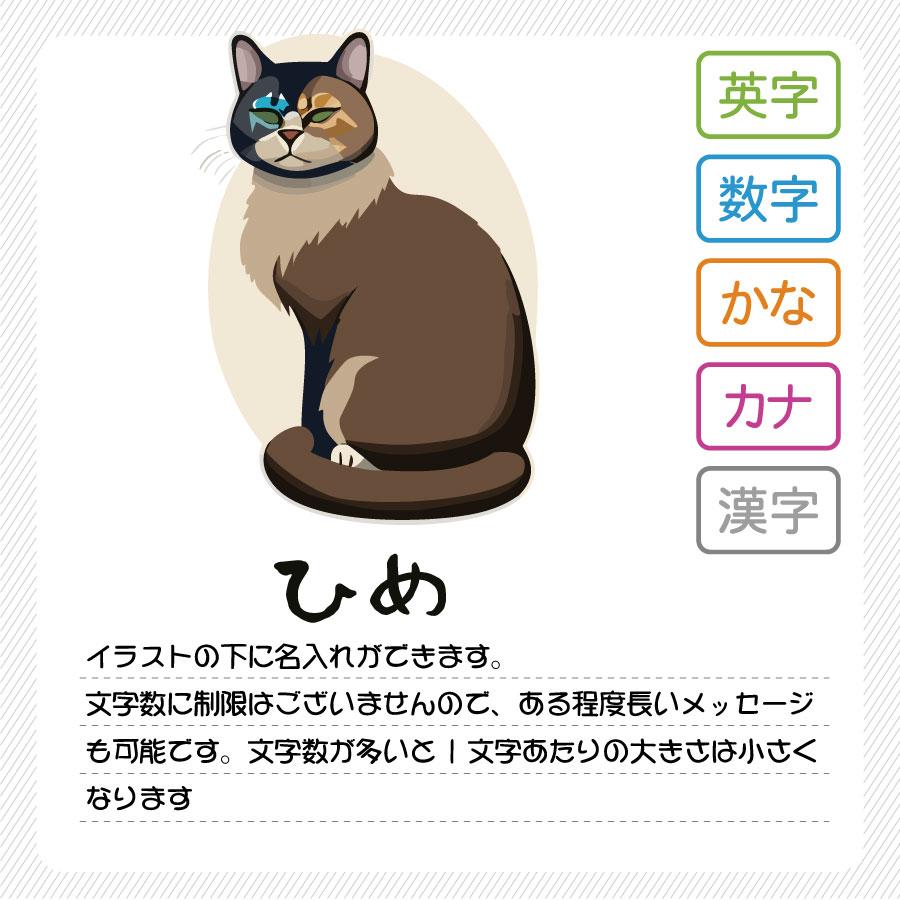 名入れ オリジナルTシャツ 可愛いヒマラヤン猫イラストプリント半袖Ｔシャツ 大人も着れるリンクコーデ |  | 01