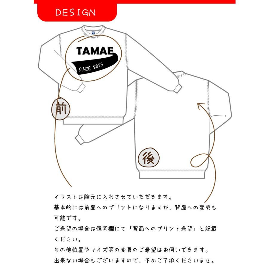 フラッグ柄でシンプルに名入れトレーナー/スウェット 子供服 メンズ レディース |  | 02