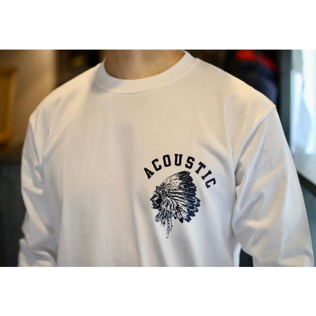 Acoustic（アコースティック） INDIAN FACE L/S TEE【絶対に首の伸び 