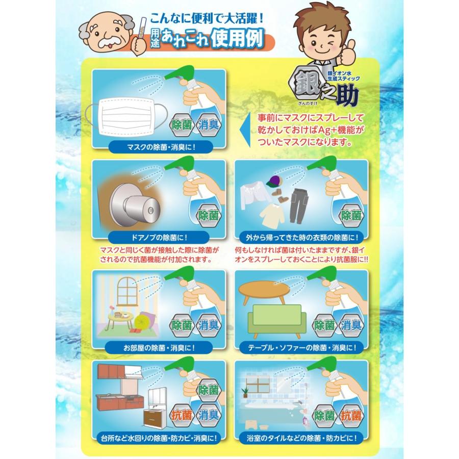 銀イオン水精製スティック セラミック 100L作れる 銀之助 除菌 抗菌 消