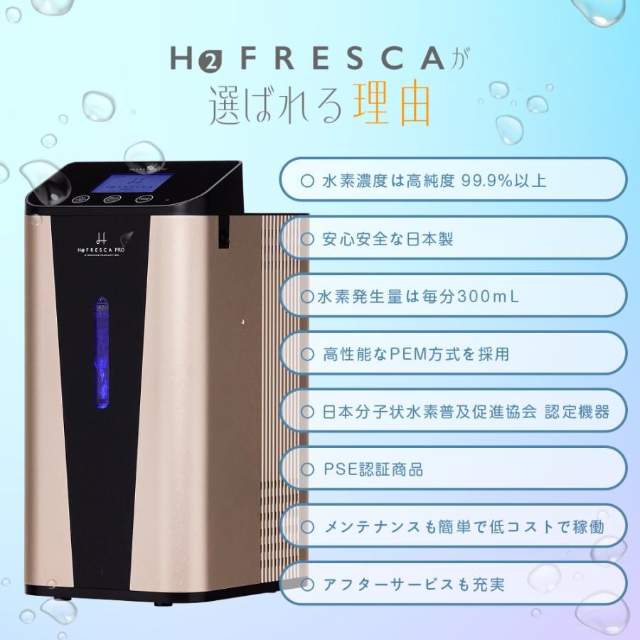 水素吸入器 毎分300ml 高濃度水素生成吸入器 水素吸入 酸素同時吸入毎分150ml H2G300 フレスカ 1年保証付き  水素ガス吸引器の画像