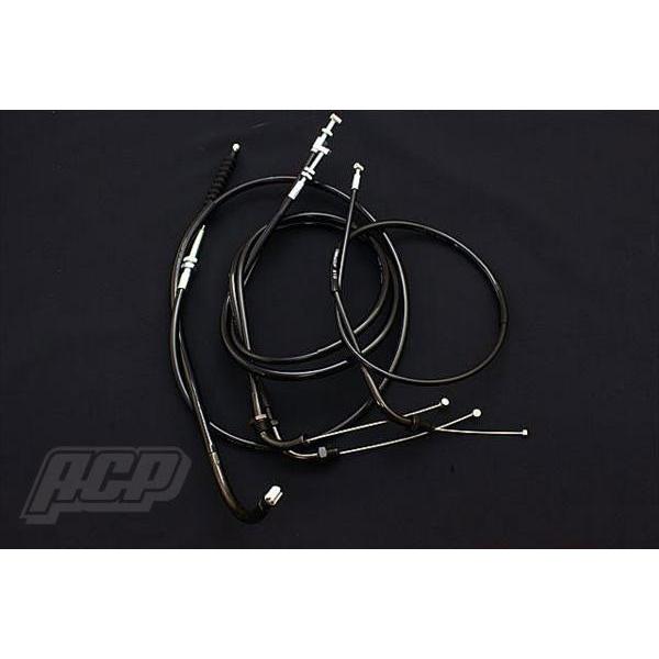 HONDA CBR400F ワイヤー4本セット10cmロング メッシュ [CBR400F] ホンダ CBR400F ワイヤーセット 4本セット ブラック 10センチ ロング新品