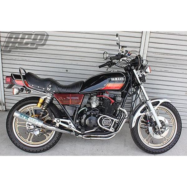 XJ400 純正タイプ ラインステッカー セット 黒ベース/オレンジ