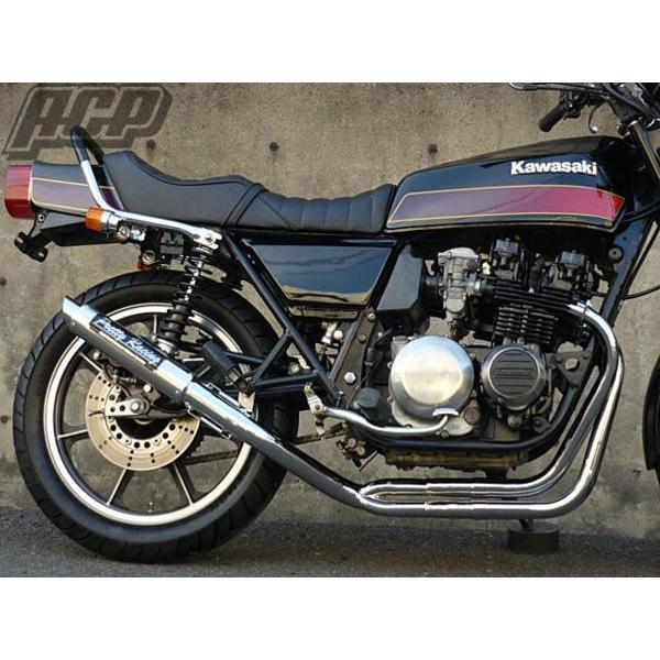 プリティー製 バリオス 1型 流 タイプ1 4-2-1 マフラー メッキ 
