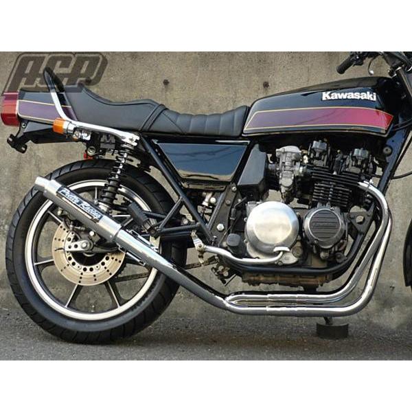 プリティー製 Z400FX E4 流 タイプ1 4-2-1 マフラー メッキ