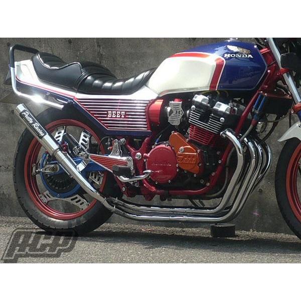 プリティー製 CBX550F 改 タイプ２ 4-2-1 マフラー メッキ