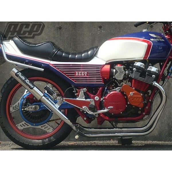 プリティー製 CBX550F 改 タイプ２ 4-2-1 マフラー メッキの画像