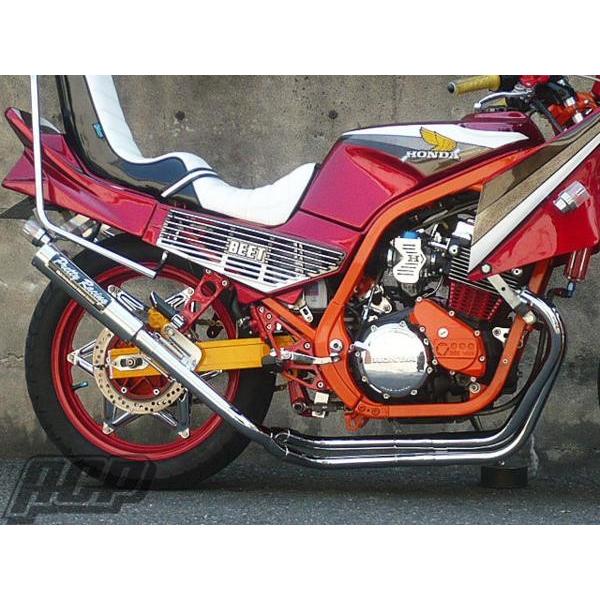 プリティー製 CBR400F 改 タイプ２ 4-2-1 マフラー メッキの画像