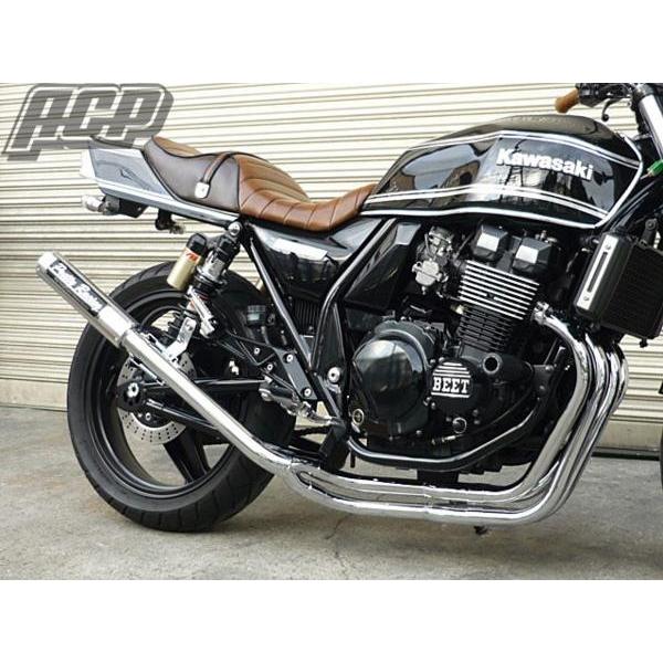 プリティー製 ZRX400/2 98〜 改 タイプ2 4-2-1 マフラーメッキ