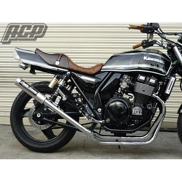プリティー製 ZRX400/2 98〜 改 タイプ2 4-2-1 マフラーメッキ